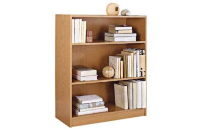 HOME Maine Small Extra Deep Bookcase - Oak Effect